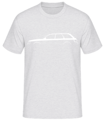'Audi RS2 Avant' Silhouette - Pánské basic tričko - Melírově šedá - Napřed