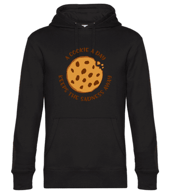 A Cookie A Day - Sweat à capuche premium Unisexe - Noir - Devant