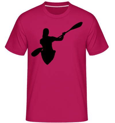 Kayak Shape Black -  T-Shirt Shirtinator homme - Magenta - Devant