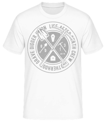 Grave Digger - Pánské basic tričko - Bílá - Napřed