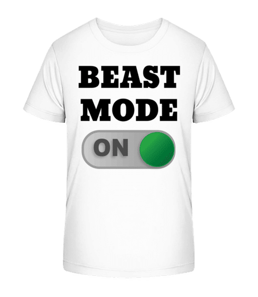 Aperçu: Beast Mode On - T-shirt bio Enfant Stanley Stella 2.0 - Blanc - Devant
