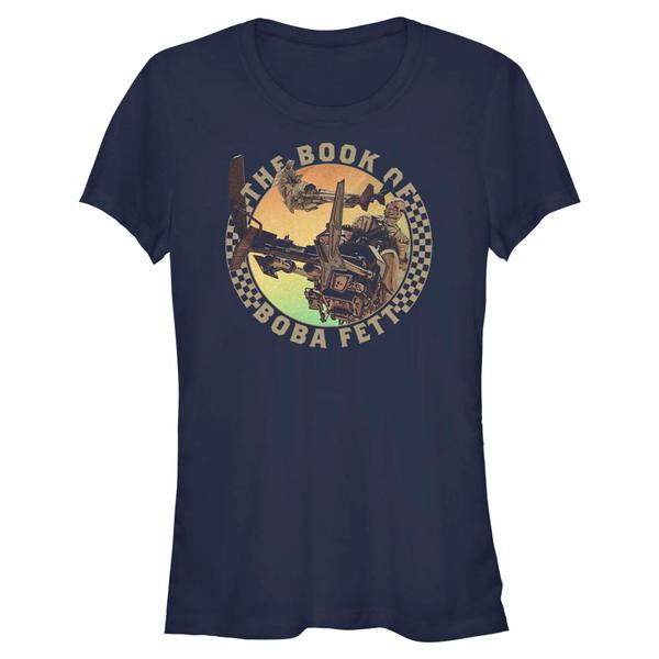 Aperçu: Star Wars - Book of Boba Fett - Skupina Bounty Time - Femme T-shirt - Bleu marine - Devant