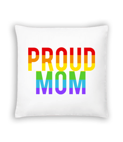 Aperçu: Proud Mom Rainbow - Coussin - Blanc - Devant