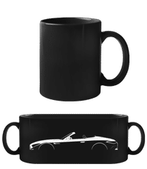 'Mercedes SL R232' Silhouette · Schwarze Tasse