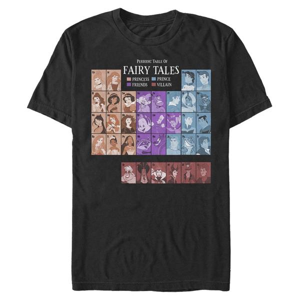 Aperçu: Marvel - Princesses Disney - Photo de groupe Princess Table - Homme T-shirt - Noir - Devant