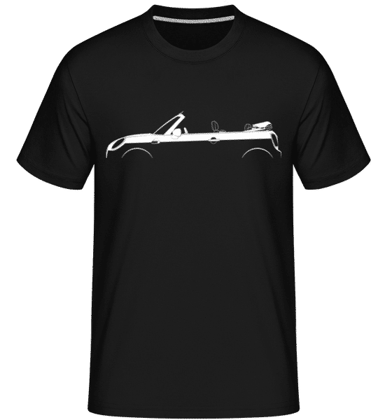 Aperçu: 'Mini Cooper Cabrio (F57)' Silhouette -  T-Shirt Shirtinator homme - Noir - Devant