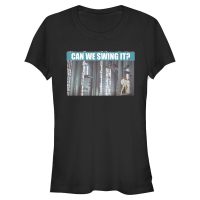 Star Wars - Luke & Leia Can We Swing It - Mujeres Camiseta - Negro - delante
