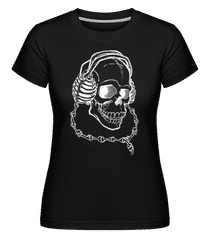 Crâne Avec Des Écouteurs ·  T-shirt Shirtinator femme