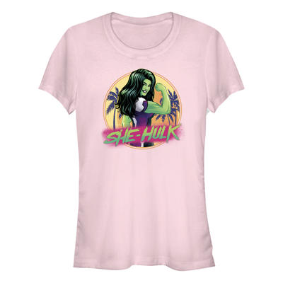 Marvel - She-Hulk Attorney at Law - She-Hulk She Hulk Beach Badge - Women's T-Shirt - Pink - Front