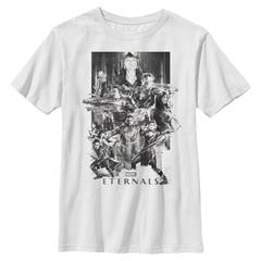 Marvel - Eternals - Group Shot Paint Splattered - Kids T-Shirt