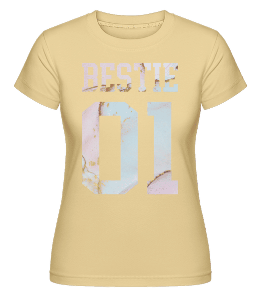 Preview: Bestie 01 -  Shirtinator Women's T-Shirt - Yellow - Front