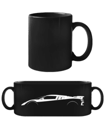 'Bugatti Centodieci' Silhouette · Schwarze Tasse