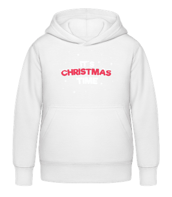 It's Christmas Time - Kinder Hoodie - Weiß - Vorne