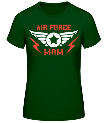 Air Force Mom - Dámske basic tričko - Bottle green - Predné