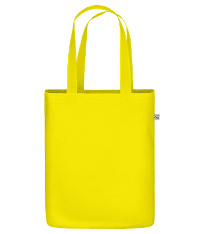 Hunger Pipi Kalt - Bio Tasche - Gelb - Hinten