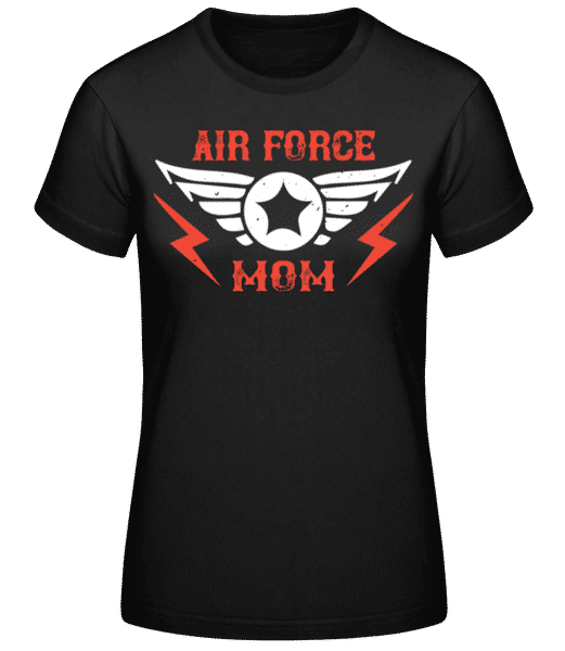 Aperçu: Air Force Mom - T-shirt standard Femme - Noir - Devant