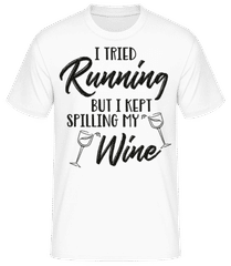 Tried Running But The Wine Kept Spilling · T-shirt homme B&C