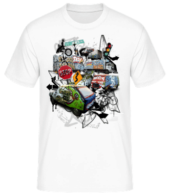 Chaos De La Circulation - T-shirt standard Homme - Blanc - Devant