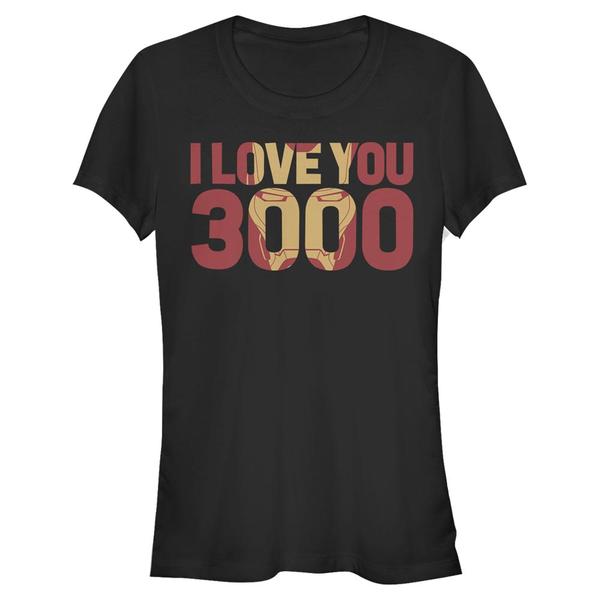 Preview: Marvel - Text Love You 3000 - Women's T-Shirt - Black - Front