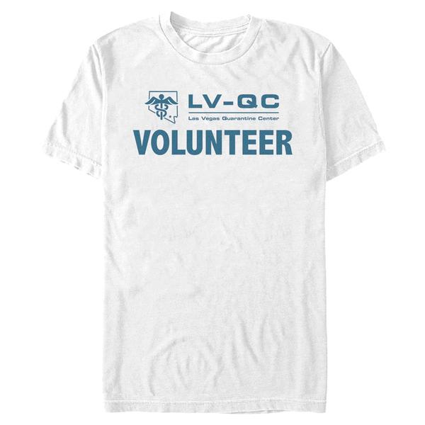 Aperçu: Netflix - Army Of The Dead - Text Volunteer - Homme T-shirt - Blanc - Devant