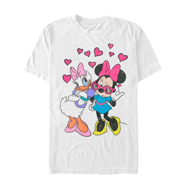 Aperçu: Disney - Mickey Mouse - Minnie & Daisy Just The Girls - Homme T-shirt - Blanc - Devant