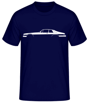 'Jaguar XJ-S' Silhouette - T-shirt standard Homme - Bleu marine - Devant