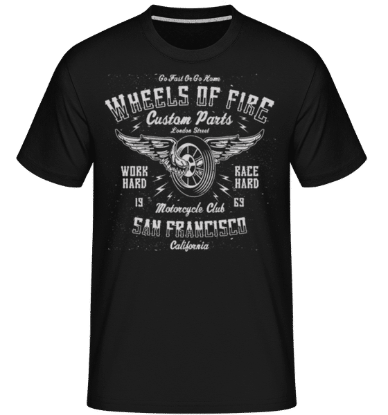 Preview: Wheels Of Fire -  Shirtinator Men's T-Shirt - Black - Front