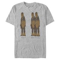 Star Wars - Chewbacca Extra Chewie - Hombres Camiseta - Gris moteado - delante