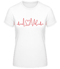 Herzfrequenz · Frauen Basic T-Shirt