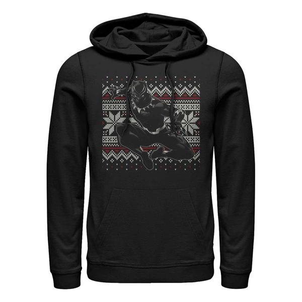 Aperçu: Marvel - Black Panther Panther Holiday - Unisex Sweat à capuche - Noir - Devant