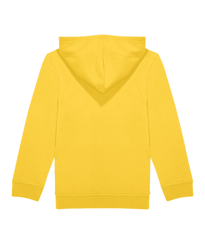 Aperçu: Sweat à capuche standard pour enfant - Jaune - Derrière