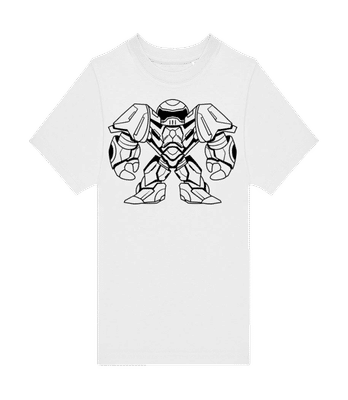 Mecha Kind Kontur - Kinder T-Shirt B&C - Weiß - Vorne