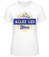 Allez Les Blues - T-shirt standard Femme - Blanc - Devant
