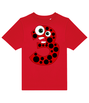 Coccinelle Trois - Dětské tričko B&C - Červená - Napřed