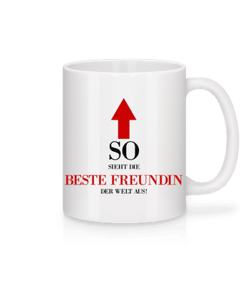 Beste Freundin Der Welt - Tasse - Weiß - Vorne