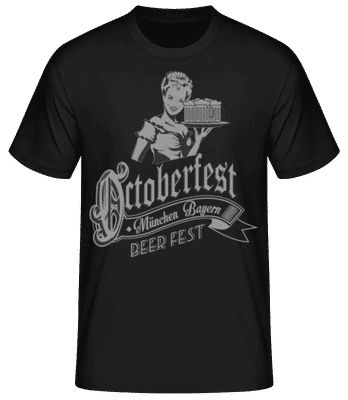 Oktoberfest Beer Fest - Männer Basic T-Shirt - Schwarz - Vorne