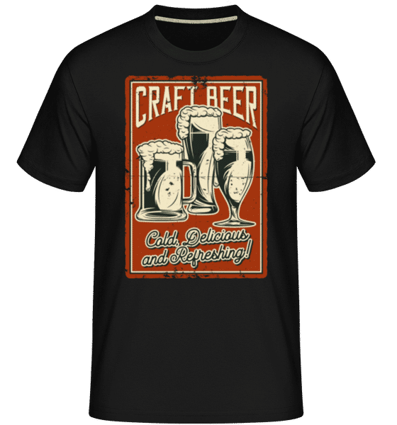 Aperçu: Craft Beer -  T-Shirt Shirtinator homme - Noir - Devant