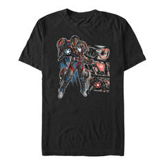 Marvel - Panthère noire Wakanda pour toujours - Iron Heart Hero Panels - Homme T-shirt