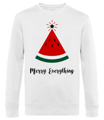 Merry Christmas Všechno - Pánská standardní mikina - Bílá - Napřed