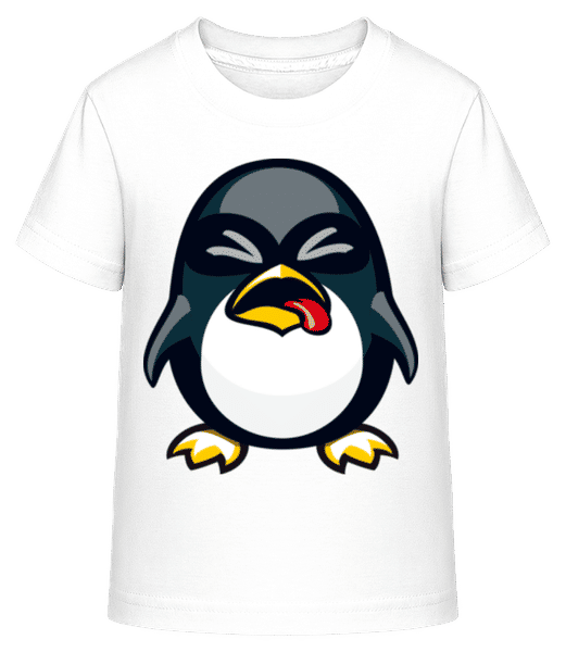 Aperçu: Funny Penguin - T-shirt shirtinator Enfant - Blanc - Devant