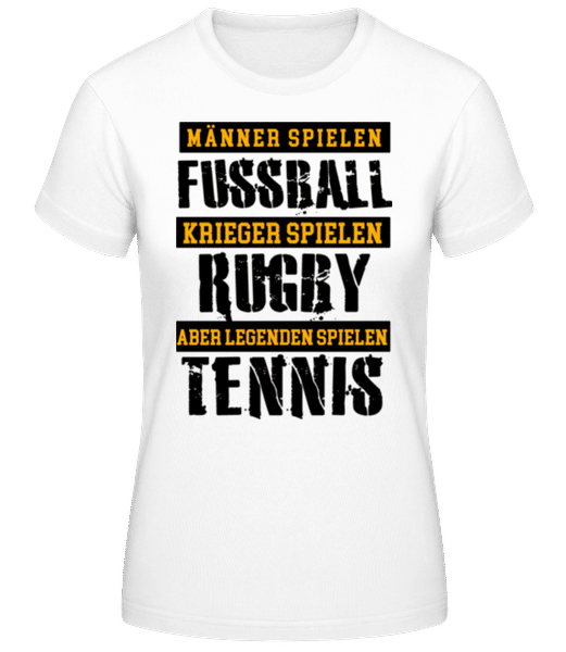 Vorschau: Legenden Spielen Tennis - Frauen T-Shirt B&C - Weiß - Vorne