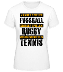 Legenden Spielen Tennis · Frauen T-Shirt B&C