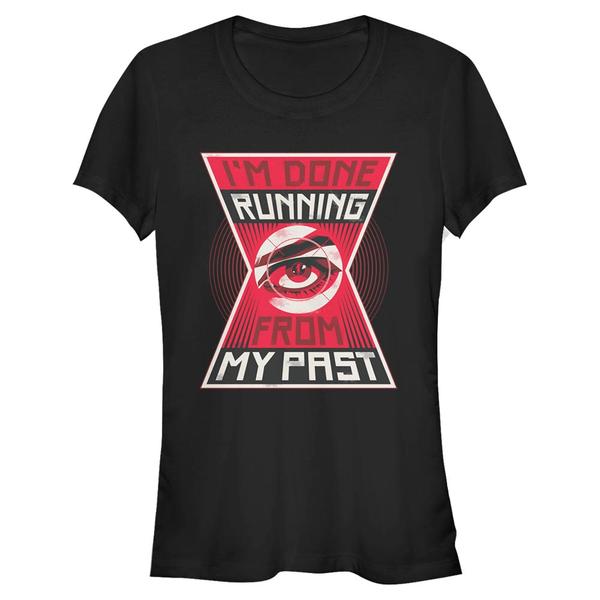 Aperçu: Marvel - Black Widow - Logo Moving Forward - Femme T-shirt - Noir - Devant