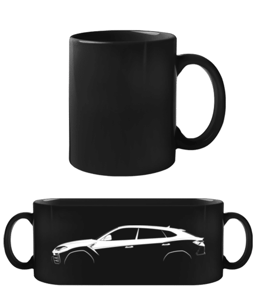 Aperçu: 'Lamborghini Urus' Silhouette - Tasse Noire - Noir - Devant