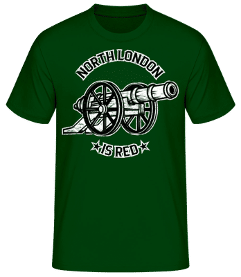 Arsenal Football North London Red League - Men's Basic T-Shirt - Bottle green - Front
