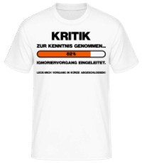 Ignoriervorgang Eingeleitet - Männer Basic T-Shirt - Weiß - Vorne