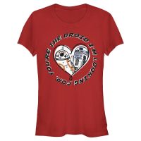 Star Wars - The Last Jedi - R2-D2 & BB-8 You're The Droid - Valentine's Day - Women's T-Shirt - Red - Front