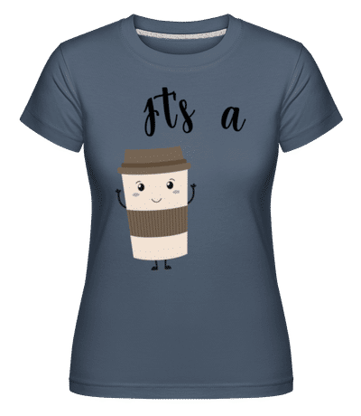 It Is A Match -  T-shirt Shirtinator femme - Bleu denim - Devant