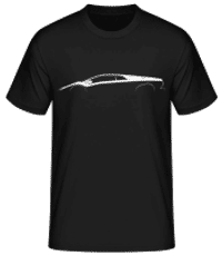 'Lamborghini Diablo' Silhouette - Männer Basic T-Shirt - Schwarz - Vorne