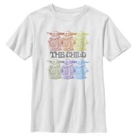 Star Wars - The Mandalorian - Skupina Vintage Innocence - Niños Camiseta - Blanco - delante